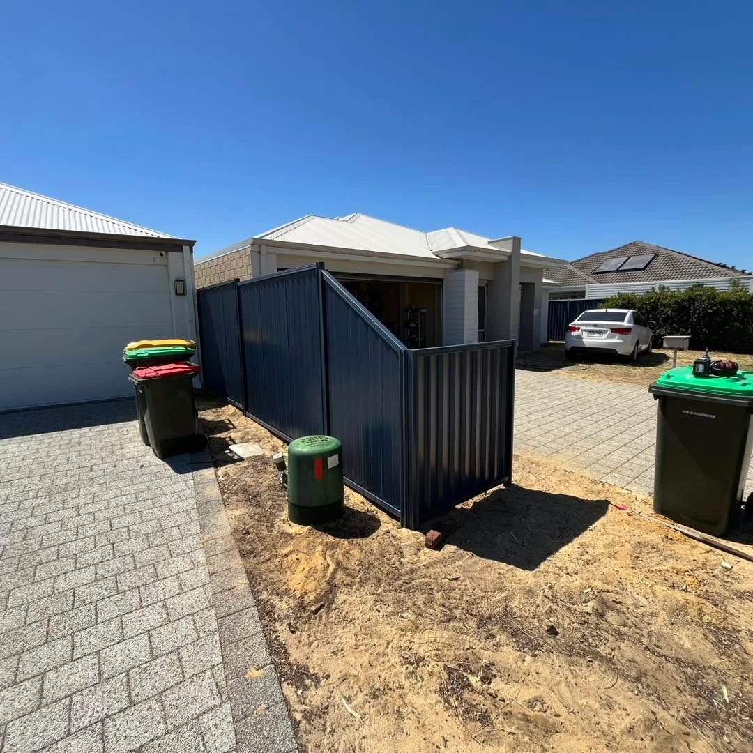 AF Fencing colorbond 17 project in Perth