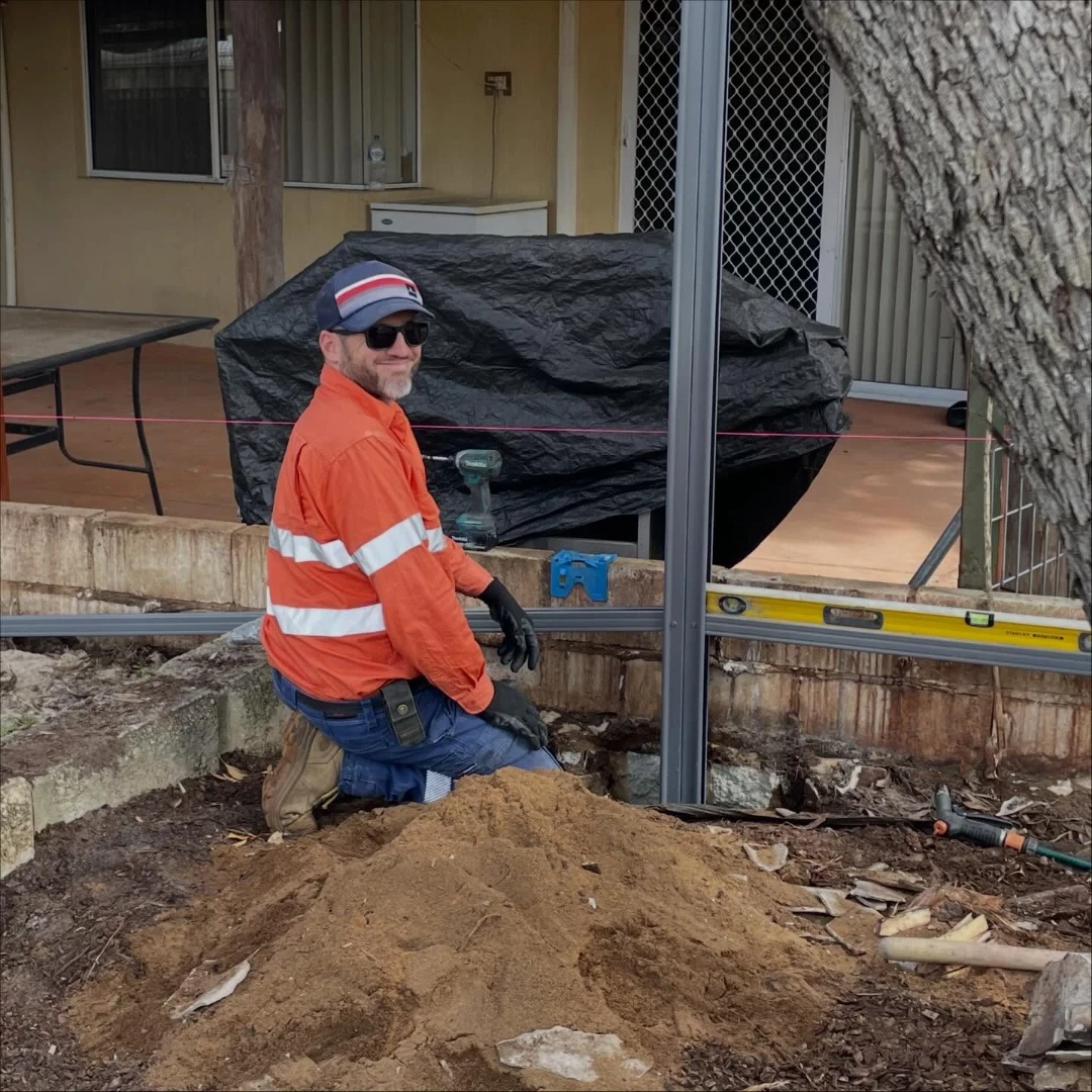 AF Fencing work site 14 project in Perth