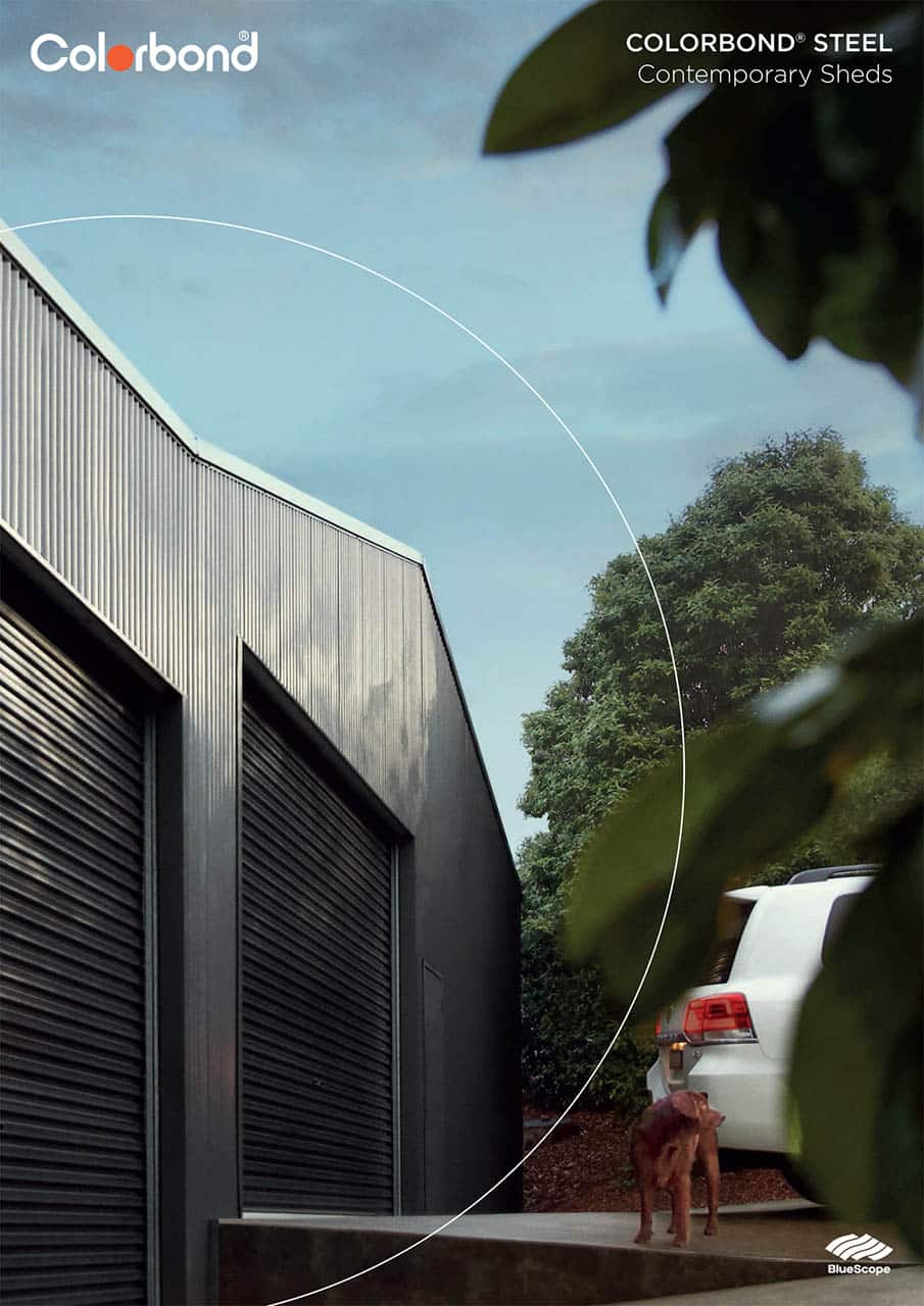 CJ11734 Bluescope Steel Colorbond Shed Standard 2021 Cards.indd shed colour chart options